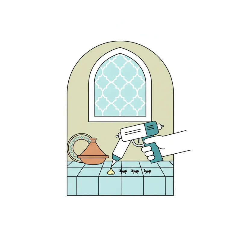 Traitement gel anti-fourmis cuisine